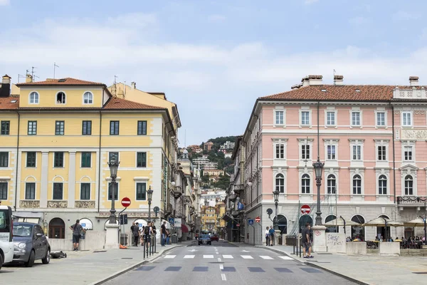 Trieste Talya Temmuz 2018 Street Trieste Talya Nın Görünümü Trieste — Stok fotoğraf