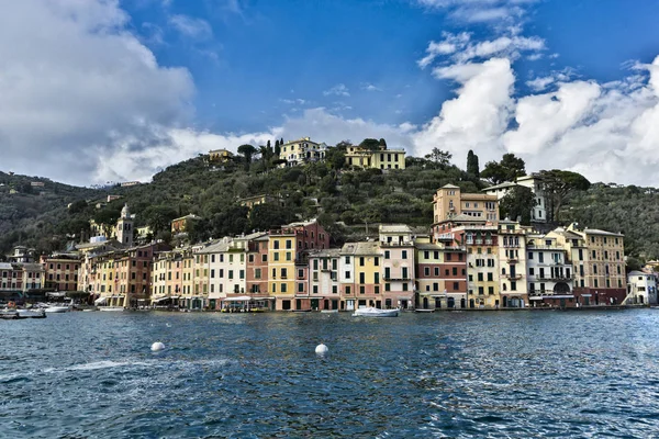 Portofino Italien Mars 2018 Havet Portofino Italien Portofino Mest Populära — Stockfoto