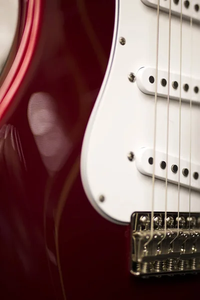 Close Detail Van Elektrische Gitaar — Stockfoto