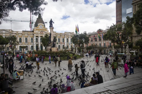 Paz Bolivya Ocak 2018 Paz Bolivya Nın Caddesi Nde Kimliği — Stok fotoğraf