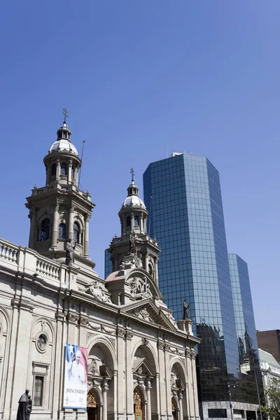 Santiago Chile Şili Ocak 2018 Santiago Metropolitan Katedrali Şili Sırasında — Stok fotoğraf