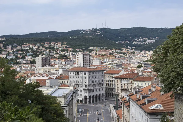 Trieste Itália Julho 2018 Vista Rua Trieste Itália Trieste Capital — Fotografia de Stock