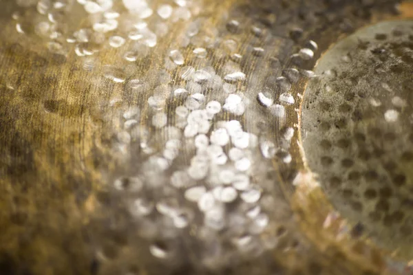 Close Detail Van Oude Vintage Cymbal — Stockfoto