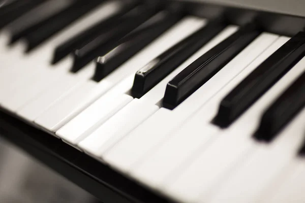 Close View Piano Keyboard — Stock Photo, Image