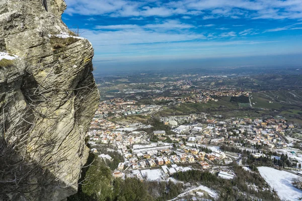 Wszystko Monte Titano San Marino — Zdjęcie stockowe