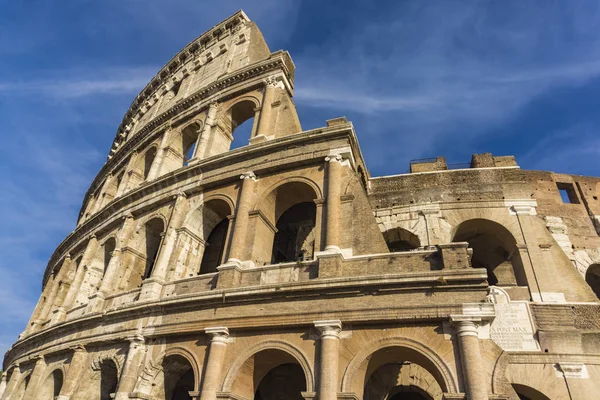 Detail Starobylé Koloseum Římě Itálie — Stock fotografie