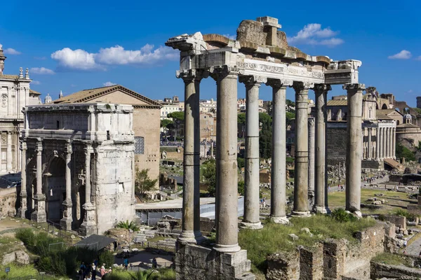 Detail Van Het Romeinse Forum Rome Italië — Stockfoto