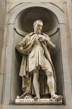 Michelangelo Buonarroti anıt Floransa, İtalya, görüntüleme