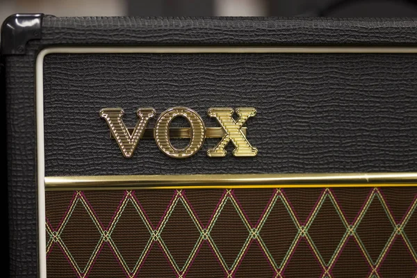 Belgrade Sérvia Julho 2018 Detalhe Amplificador Vox Vox Uma Fabricante — Fotografia de Stock