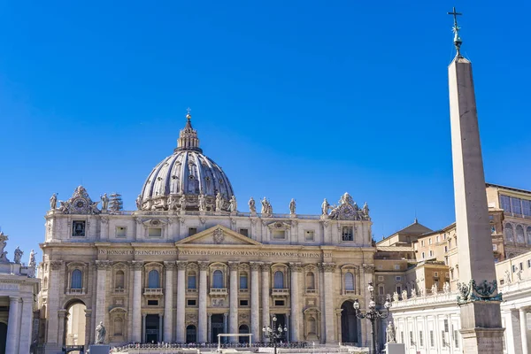 Vaticano Septiembre 2018 Detalle Basílica San Pedro Vaticano Edificio Iglesias —  Fotos de Stock