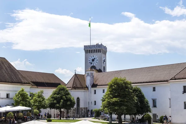 Любляна Словенія Червня 2018 Detil Замок Любляна Словенії Ключові Орієнтир — стокове фото