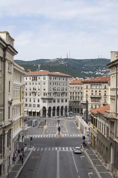 Trieste Italien Juli 2018 Blick Auf Die Strasse Von Trieste — Stockfoto