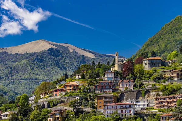 Vista Del Lago Ciudad Argegno Lago Como Italia —  Fotos de Stock