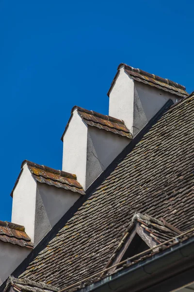 Detail Rooftop Traditional House Rapperswil Switzerland — Stock Photo, Image