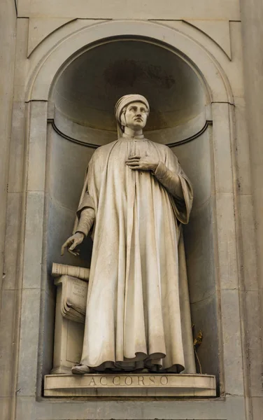 Bekijken Van Schrijver Mariangelo Accorso Monument Florence Italië — Stockfoto