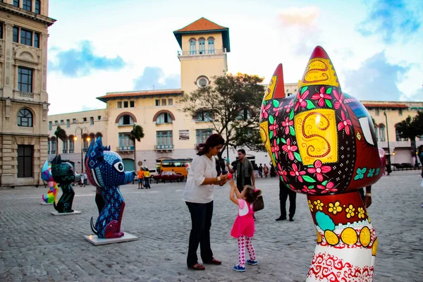 Havana Cuba Novembre 2015 Sculture Xico Piazza San Francisco Asis — Foto Stock