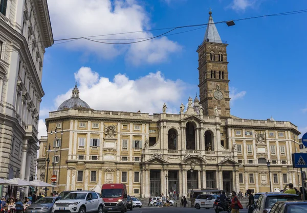 Рим Італія Вересня 2018 Невідомі Людей Від Базиліки Санта Марія — стокове фото