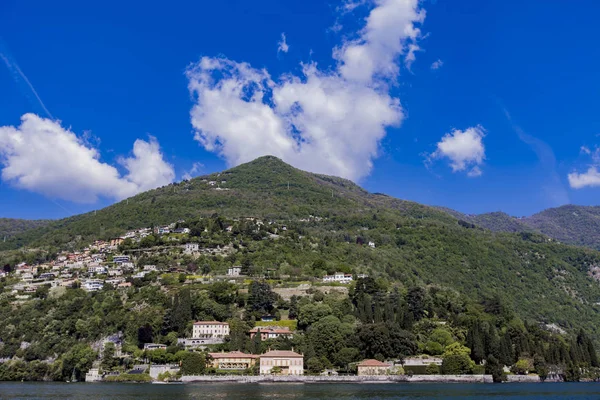 Widok Miasto Cernobbio Jezioro Como Włoszech — Zdjęcie stockowe