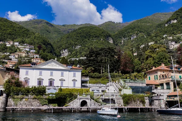 Lake Como Talya Kasaba Moltrasio Lakeside Manzaraya — Stok fotoğraf