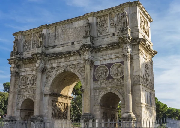 Detail Arch Konstantin Římě Itálie — Stock fotografie