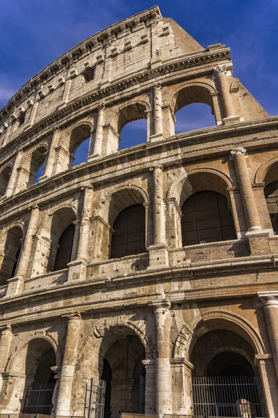 Részlet Ősi Colosseum Róma Olaszország — Stock Fotó