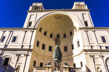 Vatikan - 25 Eylül 2018: Ayrıntı Vatikan Müzeleri. 1000'den fazla müze ve galeriler ile dünyanın en büyük müze kompleksi olduğunu.