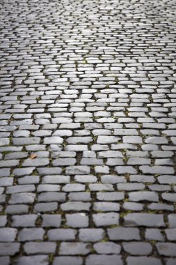 Blok taş yolun detay