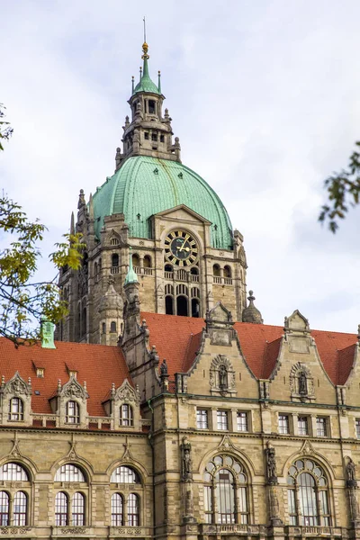 Visa Nya Rådhuset Hannover Tyskland — Stockfoto