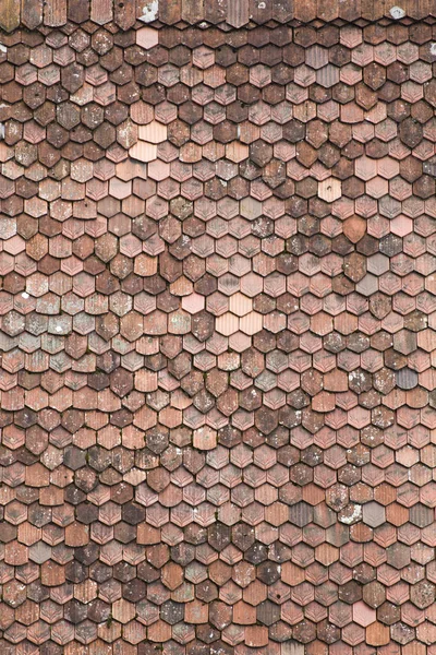 Backdrop Made Old Roof Tiles View — Stock Photo, Image