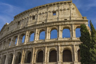 Roma, İtalya antik Colosseum detay