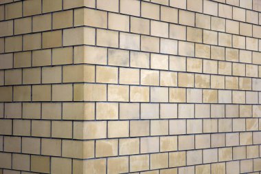 Detay tuğla duvar köşe