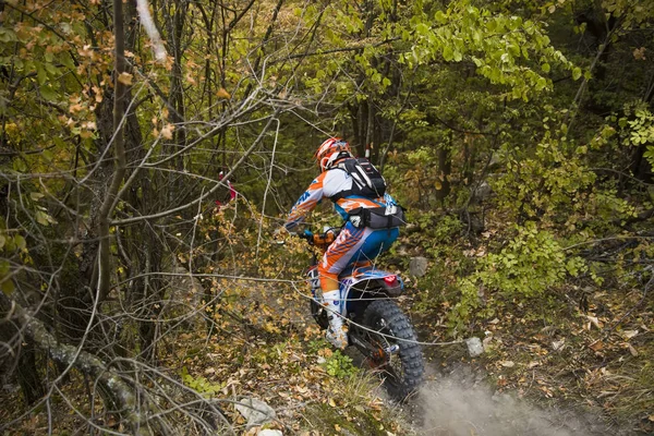 Soko Banja Serbia October 2018 Unidentified Driver Hard Enduro Race — Stock Photo, Image