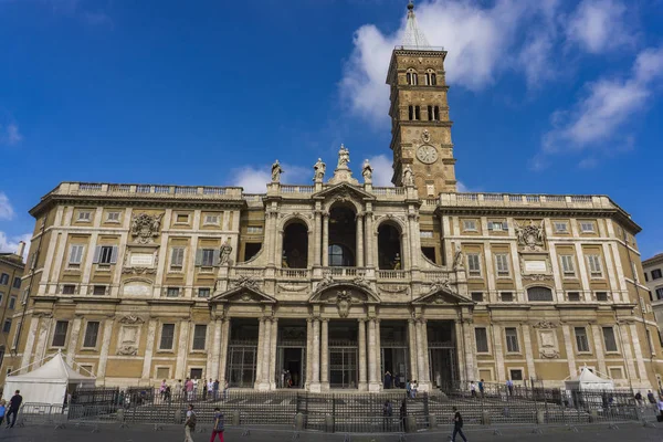 Рим Італія Вересня 2018 Невідомі Людей Від Базиліки Санта Марія — стокове фото