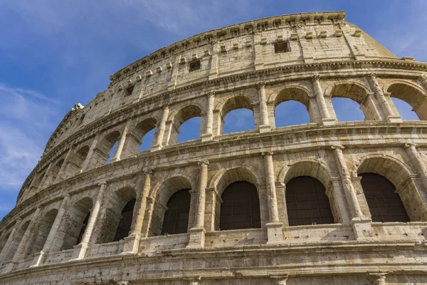 Detalle Del Antiguo Coliseo Roma Italia — Foto de Stock