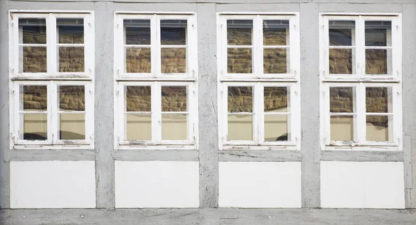 Pohled Tradiční Windows Hannover Německo — Stock fotografie