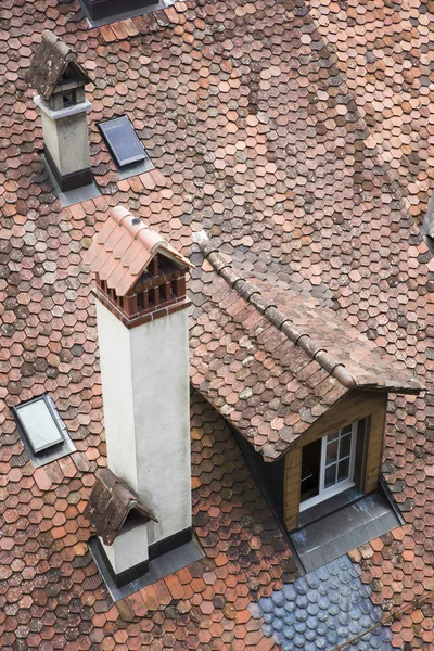 Dach Eines Traditionellen Hauses Bern Schweiz — Stockfoto