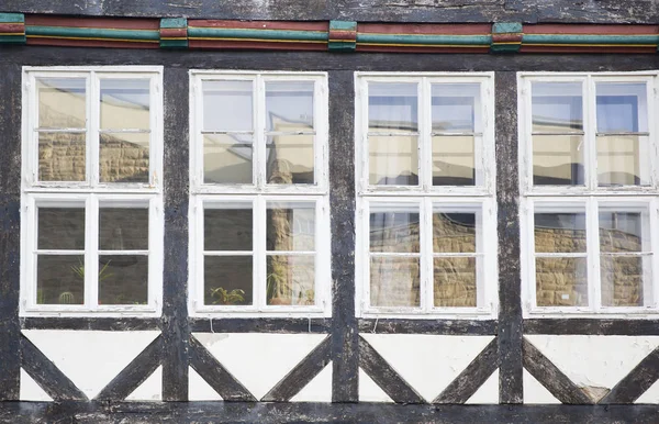 Bekijken Van Traditionele Windows Uit Hannover Duitsland — Stockfoto