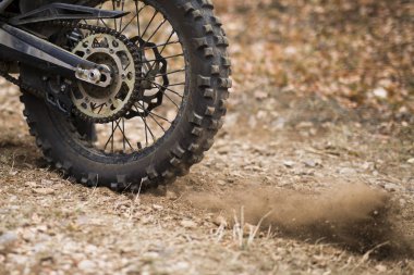 Motocross offroad dayanıklılık tekerlek closeup