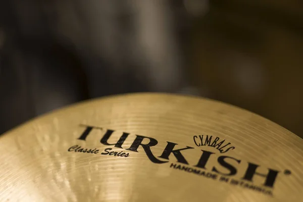 Belgrade Serbie Juillet 2018 Détail Cymbale Turque Turkish Cymbals Produit — Photo