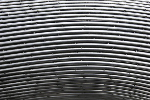 Closeup Detail Tubular Sheet Metal Backdrop — Stock Photo, Image
