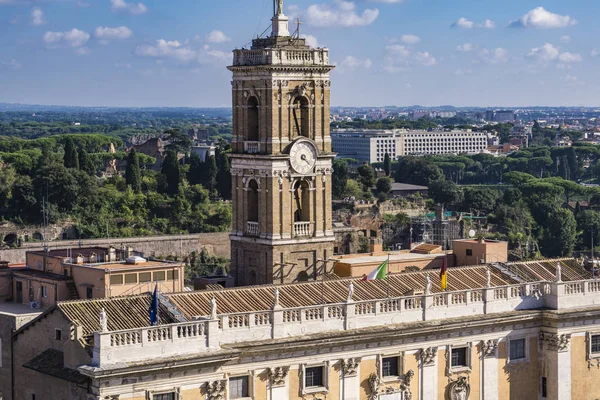 Légi Felvétel Palazzo Senatorio Róma Olaszország — Stock Fotó