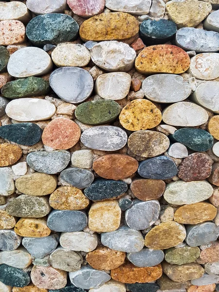 Detail Colorful Stones Wall Backdrop — Stock Photo, Image