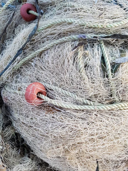 ポートで漁網のクローズ アップ — ストック写真