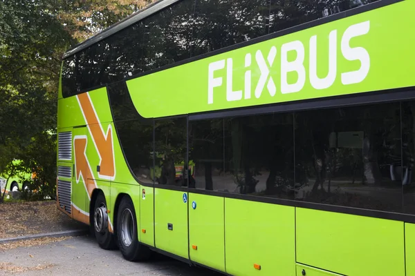 Цюрих Швейцария Сентября 2018 Деталь Автобуса Flixbus Цюрихе Швейцария Немецкий — стоковое фото