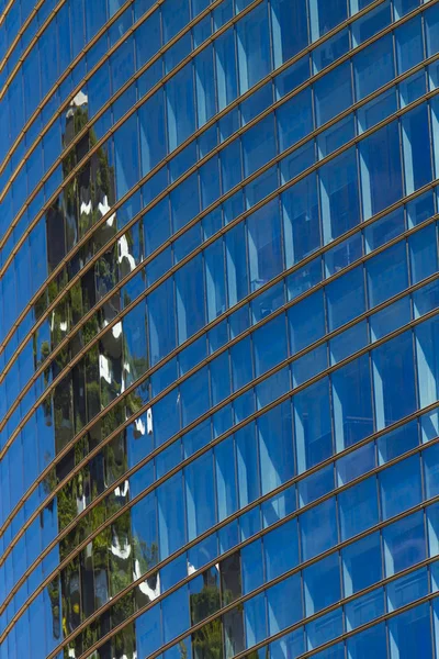 Vista Cerca Del Detalle Rascador Del Cielo Del Centro —  Fotos de Stock