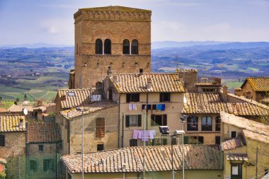 Ortaçağ rchitecture Town San Gimignano Toskana, İtalya