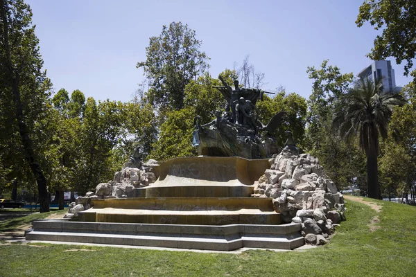 Der Deutsche Brunnen Park Forestal Des Deutschen Bildhauers Gustav Eberlein — Stockfoto