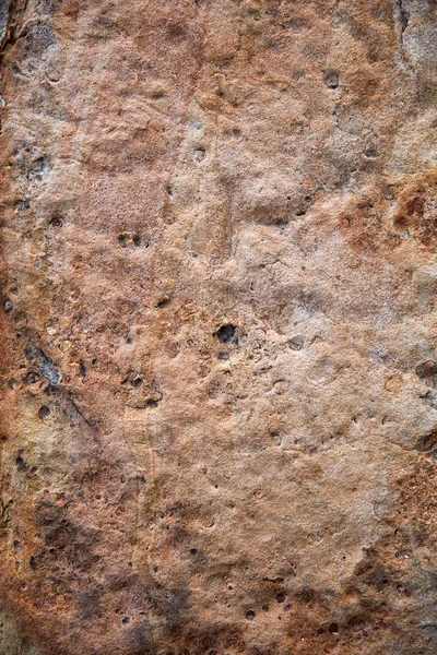 Closeup Red Rough Stone Wall — Stock Photo, Image