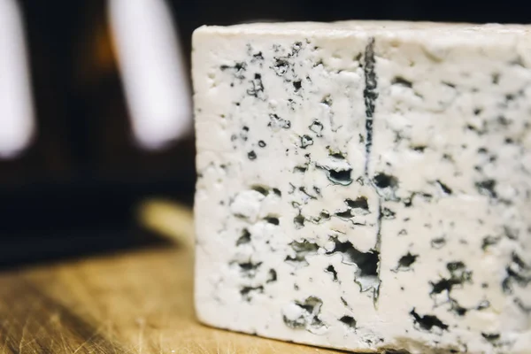 Traditional Auvergne blue cheese from France