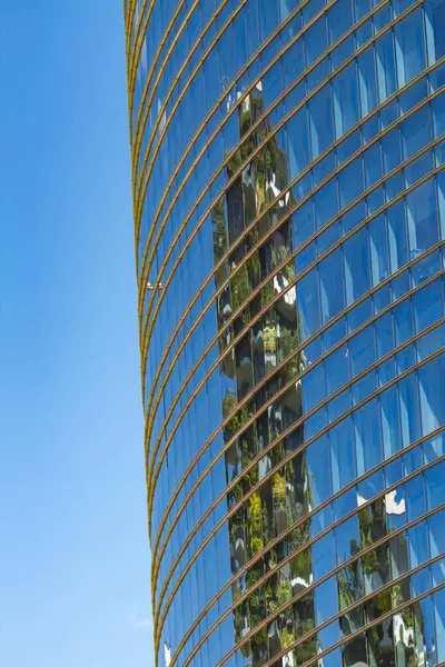 Närbild Detaljvyn Downtown Sky Skrapa — Stockfoto